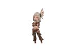  1girl 3d alternate_costume bravely_default_(series) bravely_second:_end_layer loincloth magnolia_arch midriff navel official_art red_eyes square_enix white_hair 