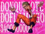  1boy blonde_hair character_name donquixote_doflamingo male_focus mango one_piece shichibuaki solo sunglasses 