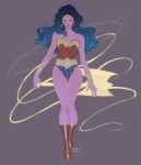  1girl amazon bare_shoulders dc_comics full_body lasso lee1210 leotard standing star star_print strapless tiara vambraces wonder_woman wonder_woman_(series) 