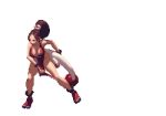  animated animated_gif bouncing_breasts breasts brown_hair cleavage fatal_fury king_of_fighters king_of_fighters_xiii long_hair ninja pixel_art ponytail shiranui_mai snk 