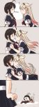  ! 2016 2girls ahoge ass bent_over black_ribbon black_serafuku black_skirt blonde_hair blue_eyes blush braid breasts brown_hair cheek_licking closed_eyes comic commentary_request dated eye_contact face-to-face face_licking food hair_flaps hair_ornament hair_over_shoulder hair_ribbon hairclip highres kantai_collection licking long_hair looking_at_another lying medium_breasts multiple_girls neckerchief open_mouth panties pleated_skirt pocky pocky_day pocky_kiss red_eyes remodel_(kantai_collection) ribbon school_uniform serafuku shared_food shigure_(kantai_collection) shoes single_braid skirt solo_focus tail tatsumi_rei tongue tongue_out top-down_bottom-up trembling twitter_username underwear white_panties yuri yuudachi_(kantai_collection) 