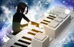 1boy black_hair closed_eyes instrument pale_skin piano sakurami_(mi0ra8nge17) sekomumasada_sensei yume_nikki 