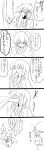  3girls 5koma admiral_yurika akagi_(kantai_collection) anger_vein bleeding blood comic female_admiral_(kantai_collection) highres in_the_face japanese_clothes kaga_(kantai_collection) kantai_collection long_hair military military_uniform monochrome multiple_girls muneate nosebleed personification punching side_ponytail translation_request uniform yoicha 