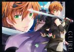  1boy candy cape fire_emblem fire_emblem:_kakusei gaia_(fire_emblem) gaius_(fire_emblem) green_eyes male_focus nintendo orange_hair redhead sword weapon 