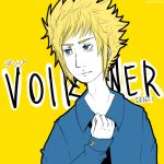  00s 1boy blonde_hair blue_eyes denji_(pokemon) gym_leader lowres nintendo pokemon pokemon_(game) pokemon_dppt poorly_drawn solo yellow_background 