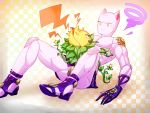  animal_ears cat_ears flower jojo_no_kimyou_na_bouken kamiura killer_queen nekogusa_(jojo) no_humans plant potted_plant stand_(jojo) 