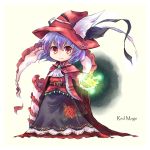  1girl belt blue_hair cape cosplay dress female final_fantasy gloves hat looking_at_viewer nagae_iku pote_(ptkan) red_eyes red_mage red_mage_(cosplay) shawl short_hair solo touhou 