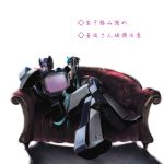  1boy 1girl blush crossover decepticon hatsune_miku hug mecha realistic rkp robot science_fiction sitting sitting_on_lap sitting_on_person size_difference soundwave transformers vocaloid 