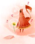  flower flower_(game) journey musical_note raven_(ambrosia) scarf sparkle standing thatgamecompany traveler 
