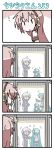  4koma chibi chibi_miku comic hatsune_miku megurine_luka minami_(colorful_palette) silent_comic sneeze sneezing vocaloid voyakiloid yowane_haku 