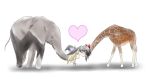  animal ao_usagi bad_id elephant giraffe hakurei_reimu heart kirisame_marisa kiss multiple_girls touhou what yuri 