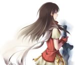  brown_hair fire_emblem fire_emblem:_akatsuki_no_megami fire_emblem_path_of_radiance fire_emblem_radiant_dawn gloves long_hair lowres mist mist_(fire_emblem) nintendo scarf sword weapon 