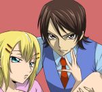  blonde_hair code_geass gundam gundam_00 louise_halevy lowres parody saji_crossroad style_parody 