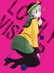  green_hair hat heart komeiji_koishi long_hair pantyhose sacha smile touhou 