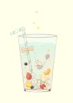  balloon bubble cherry commentary_request cup drinking_glass drinking_straw food fruit jellyfish musical_note no_humans original quaver r. revision simple_background solo star strawberry 