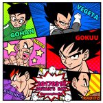  2017 6+boys armor bald bardock black_eyes black_hair blue_background brothers character_name clouds dated dragon_ball dragon_ball_super dragon_ball_z_fukkatsu_no_f dragonball_z father_and_son fighting_stance fingernails frown glasses gloves green_background gym_uniform highres image_sample lightning looking_at_viewer looking_away looking_back male_focus multiple_boys nappa nervous open_mouth orange_background panels pink_background purple_background raditz red_background scar short_hair siblings smile son_gohan son_gokuu spiky_hair star sweatdrop twitter_sample twitter_username vegeta yellow_background 