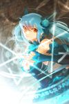  blue_hair breasts dress large_breasts lowres luthica_preventer magic sword_girls twintails 