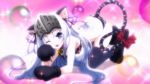  animal_ears bell blue_eyes blue_hair butt_crack cat_paws eucliwood_hellscythe kore_wa_zombie_desu_ka? long_hair paws ribbon tail thigh-highs very_long_hair visor_(armor) wink 