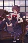  1girl :p bat blood blood_bag brown_hair couch dark_lore gloves gothic_lolita lolita_fashion lowres red_eyes rednian rion_flina short_hair shorts solo sword_girls thigh-highs tongue tongue_out vampire wings 