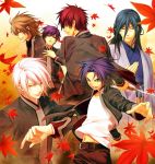  atori_mahiro green_eyes hiiro_no_kakera inukai_shinji kazuki_yone komura_yuuichi kutani_ryou onizaki_takuma oomi_suguru purple_hair 