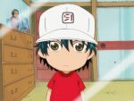  1boy animated animated_gif brown_eyes chibi echizen_ryooma echizen_ryouma lowres male_focus solo spanish tennis_no_ouji-sama 