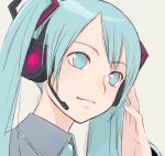  aqua_eyes aqua_hair glasses hatsune_miku headphones jpy twintails vocaloid 