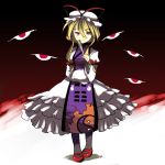  1girl 8bit bad_id blonde_hair dress female hachi_(8bit_canvas) long_hair solo touhou violet_eyes yakumo_yukari 