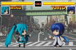  &gt;_&lt; 2boys 2girls animated animated_gif closed_eyes hachune_miku hatsune_miku kagamine_len kagamine_rin kaito king_of_fighters lowres multiple_boys multiple_girls nendoroid spring_onion the_king_of_fighters vocaloid 