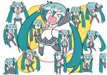  6+girls chibi chibi_miku circle duplicate errant hatsune_miku minami_(colorful_palette) multiple_girls photoshop vocaloid 