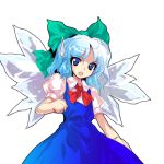  (9) 1girl alphes cirno official_art solo sweatdrop touhou transparent_background unthinkable_natural_law wings 