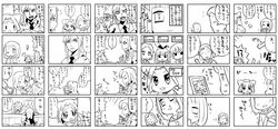  amae_koromo animal_ears bundou_seika cat_ears comic fukuji_mihoko ikeda_kana kajiki_yumi kubo_takako miyanaga_saki monochrome saki someya_mako translation_request wink 