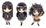  3girls amagami ayatsuji_tsukasa black_hair chibi morishima_haruka multiple_girls sakiran_densha school_uniform tanamachi_kaoru yukikoma 