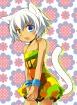  1boy animal_ears cat_ears cat_tail child crossdressinging dress heterochromia kamiyoshi kamiyoshi_rika lowres original solo tail thoto trap 
