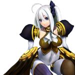  ahoge android breasts large_breasts long_hair original pupps robot_girl robot_joints violet_eyes white_hair 