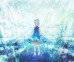  (9) 1girl bad_id blue_eyes blue_hair cirno crystal female hiroko_(artist) hiroko_(keshika) ice nakako solo the_embodiment_of_scarlet_devil touhou wings 