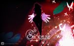  butterfly dj_max dj_max_portable djmax highres mechanical shoreline silhouette wallpaper wings 