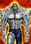  blastbeat extreme_muscles grey_skin male muscle pixiv toguro_otouto torn_clothes yuu_yuu_hakusho 