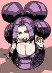  1girl bad_id breasts female full_body gym_leader melissa_(pokemon) mizubaki oekaki pokemon quad_tails simple_background solo 