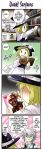  1boy 1girl 4koma blonde_hair cho_aniki comic curiosities_of_lotus_asia hard_translated hat kirisame_marisa long_image morichika_rinnosuke morogami_ryou photo_(object) silver_hair tall_image touhou 