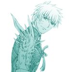  1boy archer fate/stay_night fate_(series) lowres male_focus monochrome simple_background solo st_parasu 