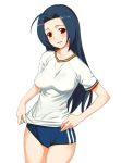  a1 buruma double_vertical_stripe gym_uniform idolmaster miura_azusa 