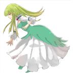  1girl c.c. code_geass dress loo profile simple_background skirt solo white_background 