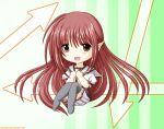  1girl chibi deviantart kurumika lisianthus shuffle! solo thigh-highs 