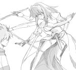  a1 henrietta_de_tristain hiraga_saito monochrome parody shigurui sketch sword weapon zero_no_tsukaima 