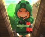  creeper crying ginger_hair minecraft red_eyes tnt 