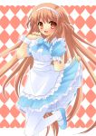  1girl alice_(alice_parade) alice_parade miori_(alice_parade) pantyhose solo waitress white_legwear yukizuki_chikuba 