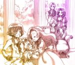  3boys 3girls clovis_la_britannia code_geass column cornelia_li_britannia couch euphemia_li_britannia family formal hisaki_yukari lelouch_lamperouge multiple_boys multiple_girls nunnally_lamperouge pillar schneizel_el_britannia siblings 