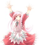 1girl \o/ arms_up fuyuwa_kotatsu hands lucy_maria_misora maid outstretched_arms solo to_heart_2 