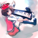  1girl female full_body instrument keyboard keyboard_(instrument) lyrica_prismriver nokishita solo touhou 