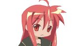  animated animated_gif lowres lucky_star minamura_haruki motteke!_serafuku parody redhead school_uniform serafuku shakugan_no_shana shana thigh-highs zettai_ryouiki 